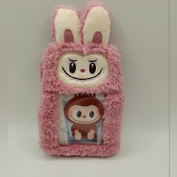 Labubu Handbags - Labubu Pink Plush Phone Case/Holder